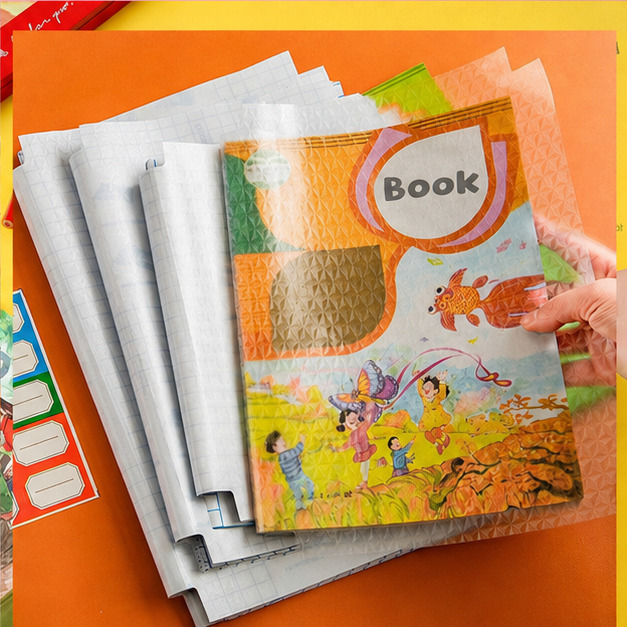 Sampul Buku Plastik PVC Tahan Air Sampul Plastik Lks Film Pelindung Buku Tulis 10 Lembar